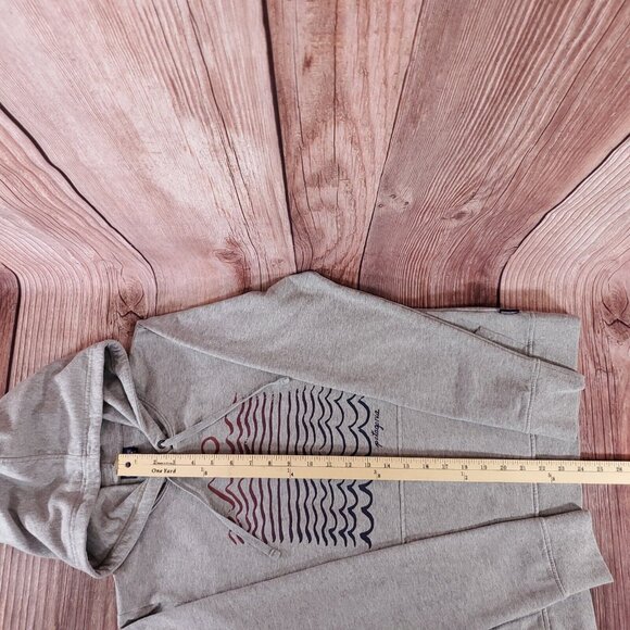 *FLAWS* Patagonia Womens Size Small Gray Wavy Maybe Ahnya Hoody Sweatshirt 39562 - Picture 13 of 13